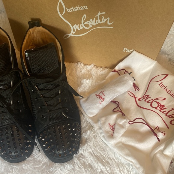 💎 Christian Loubotin Mens Lou Spikes 2 Flat Size 42 - Picture 4 of 17